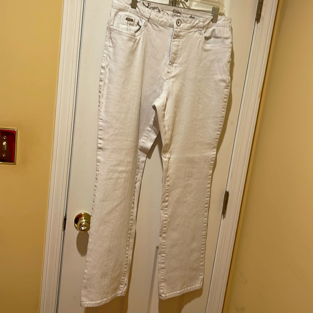 Ladies white denim